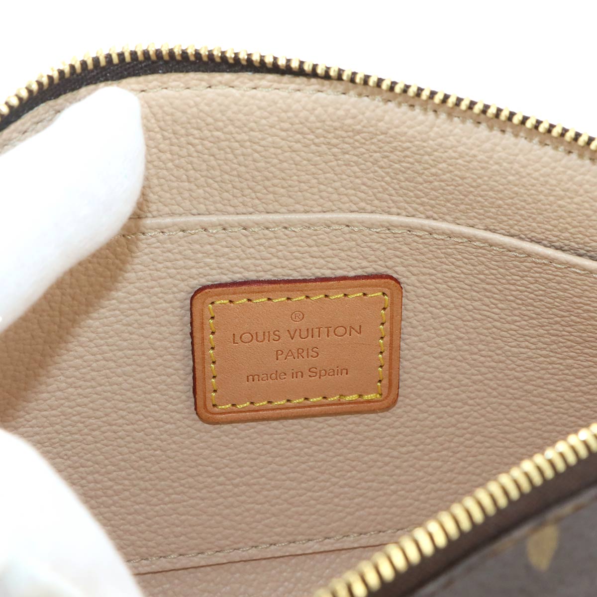 Monogram Pochette Cosmetic Pouch Brown M47515 Purse