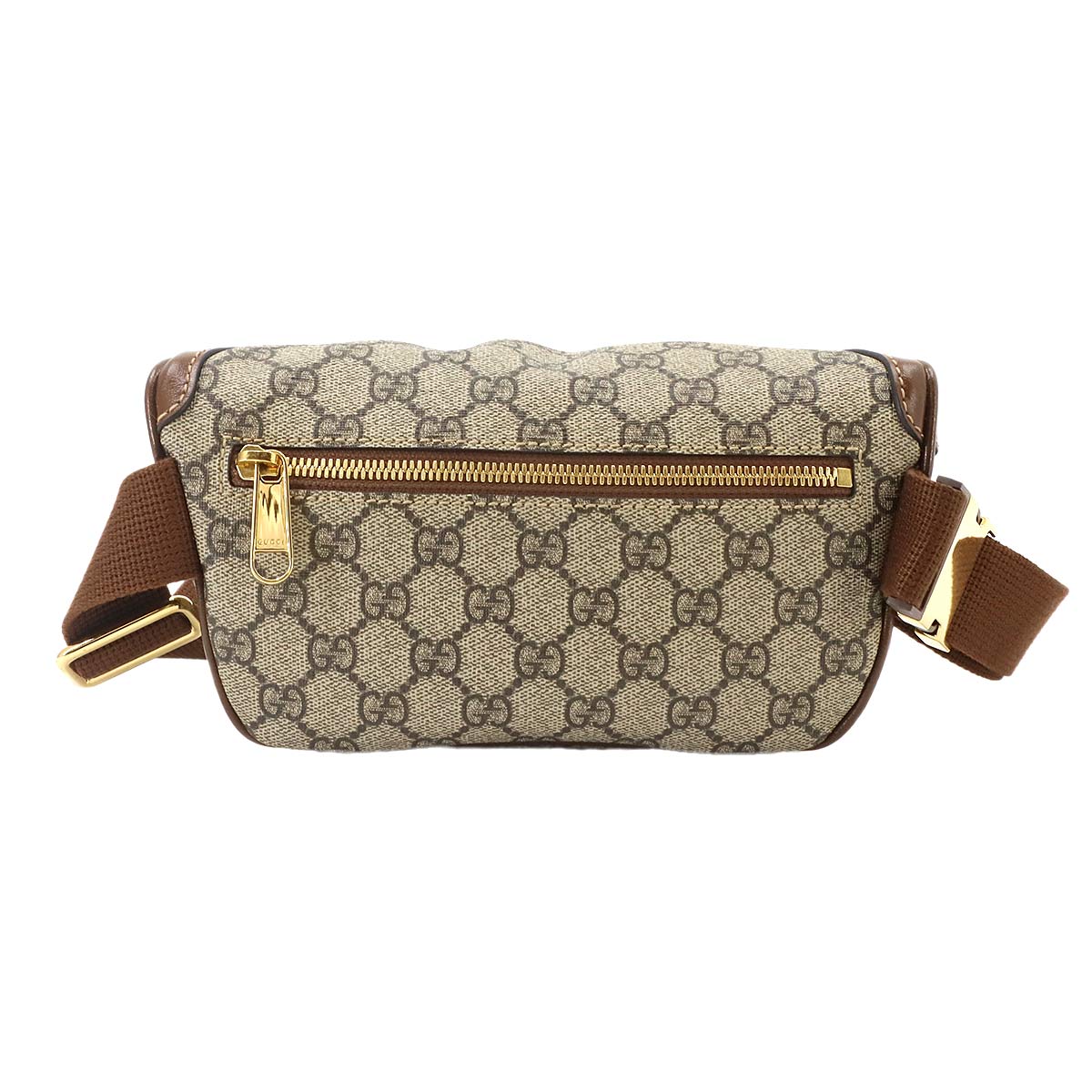 Interlocking G Belt Bag GG Supreme Leather Beige Brown 682933