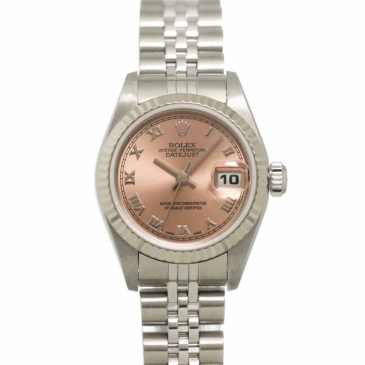 Datejust 79174 Serial F 750 WG Pink Dial Ladies Watch