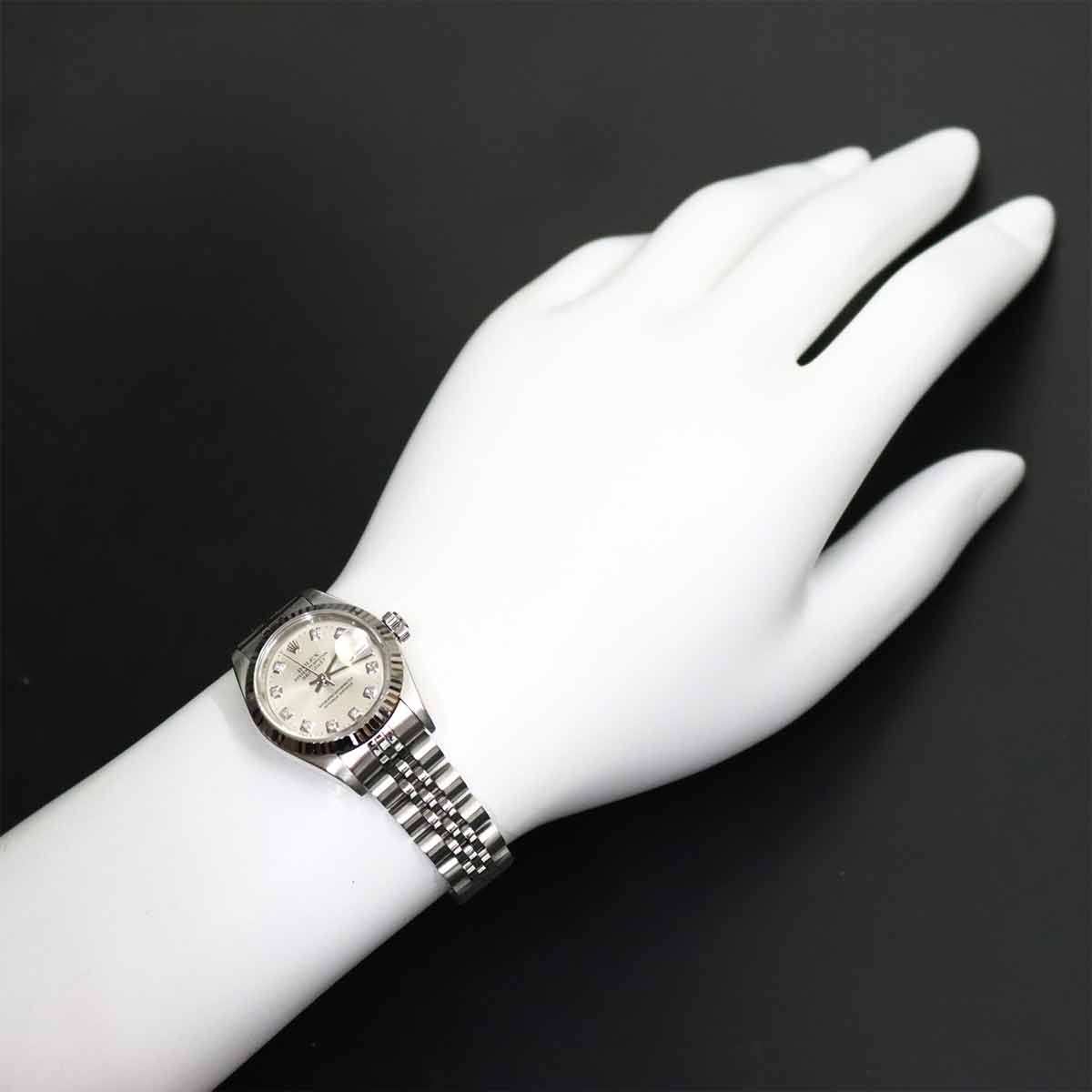 Datejust 79174G Serial P Diamond 750 WG Automatic Silver Dial