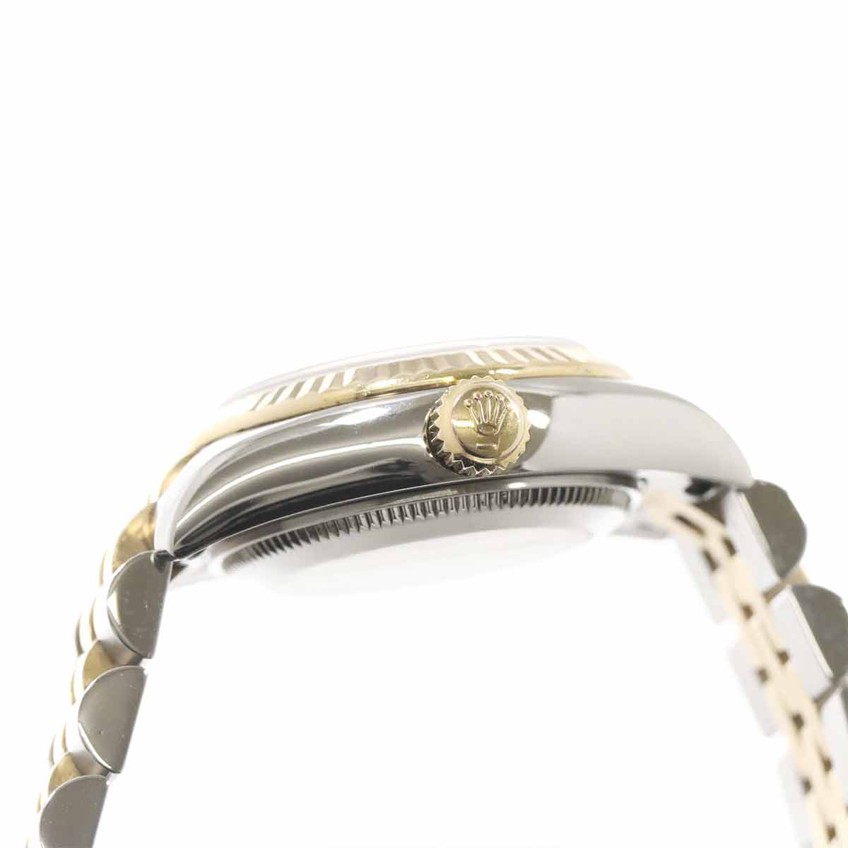 Datejust 179173G Serial F 750 YG 10P Diamond Gold Dial Ladies