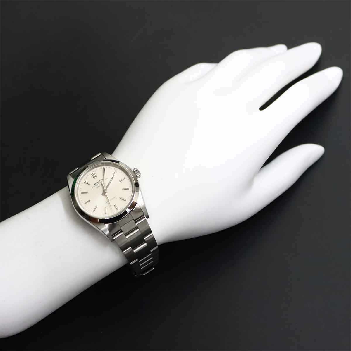 Air King 14000 Serial A Automatic Silver Dial Mens Watch