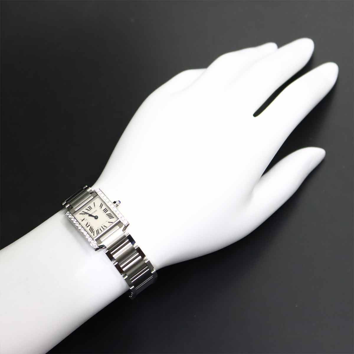 Tank Francaise SM W4TA0008 Diamond Bezel cream Dial Ladies