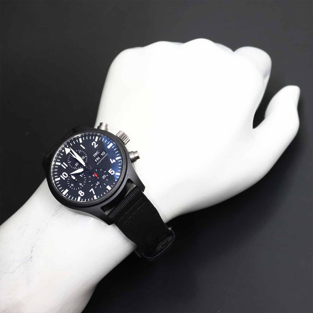 Pilot Watch Top Gun IW389101 Automatic Black Dial Mens Watch