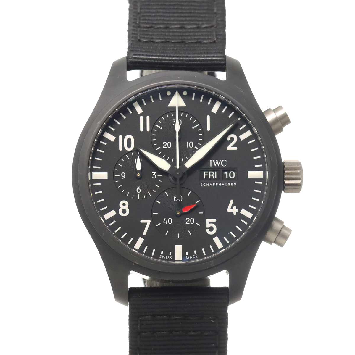 Pilot Watch Top Gun IW389101 Automatic Black Dial Mens Watch