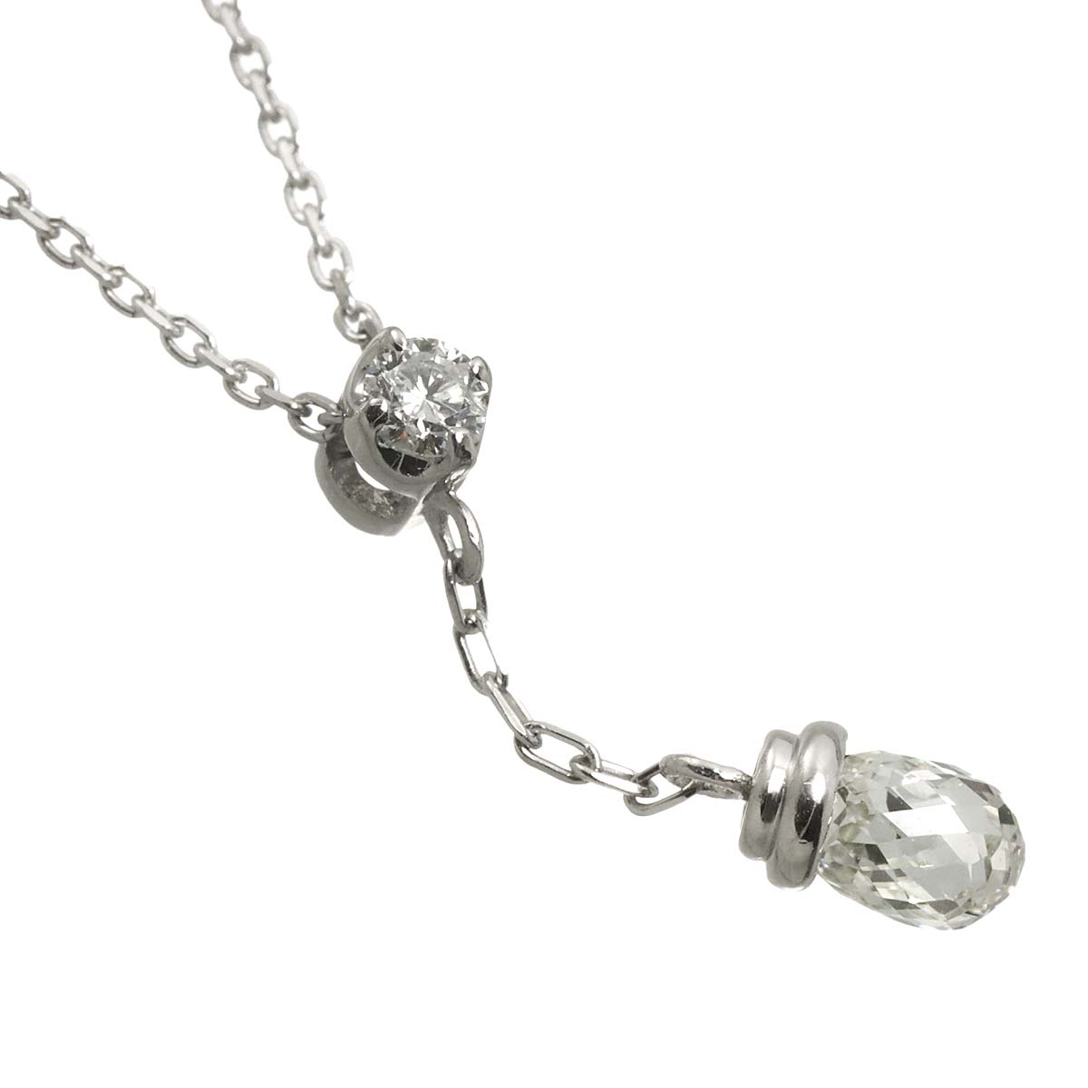 Diamond 0.43ct/0.06ct Necklace Pt Platinum