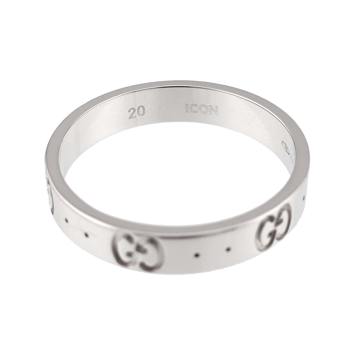 Icon Ring 18K WG White Gold 750 Size20 8.75-9(US)