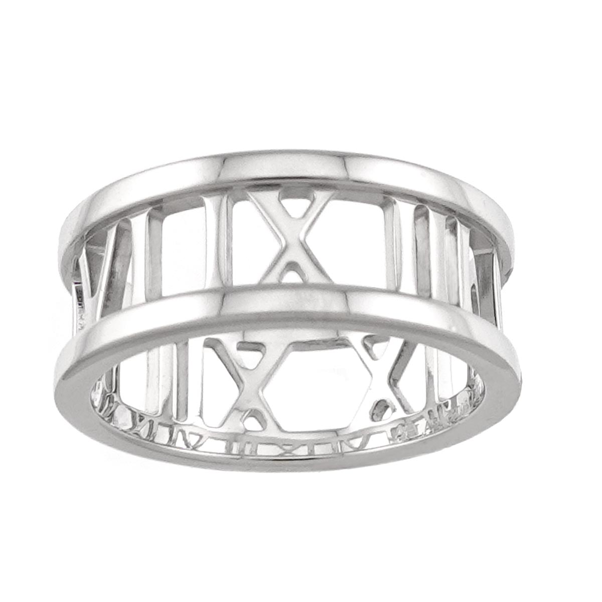 Atlas Ring 18K White Gold 750 size4(US)