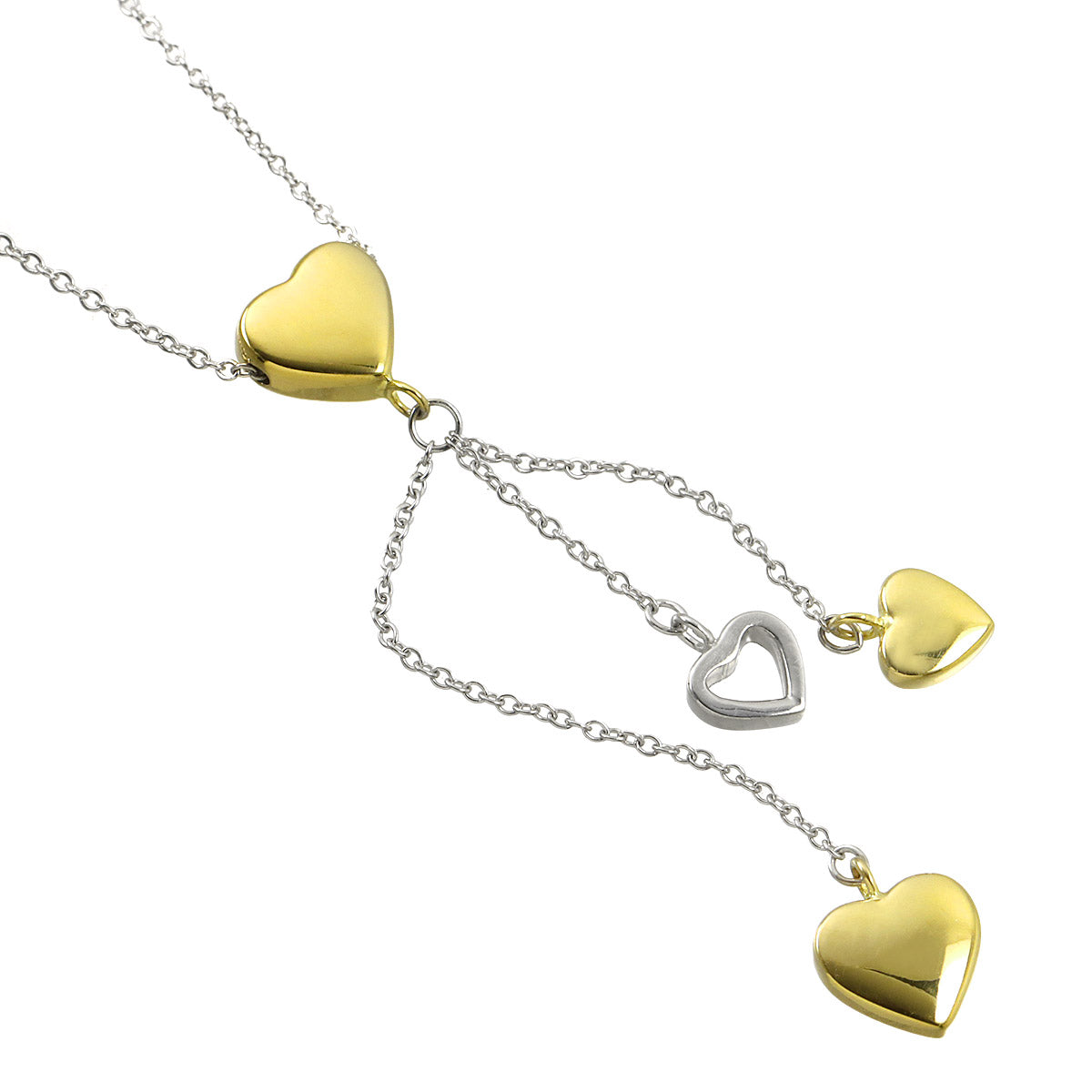Diamond Necklace 18K YG WG 750