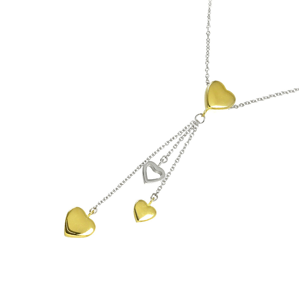 Diamond Necklace 18K YG WG 750