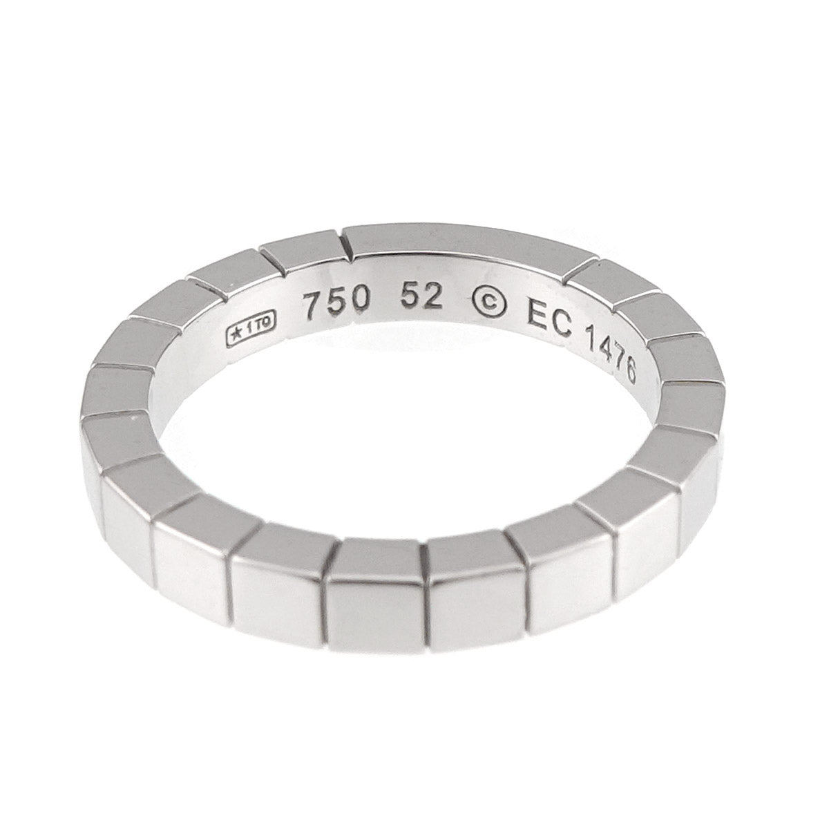 Laniere Ring 18K White Gold 750 Size52 5.75-6(US)