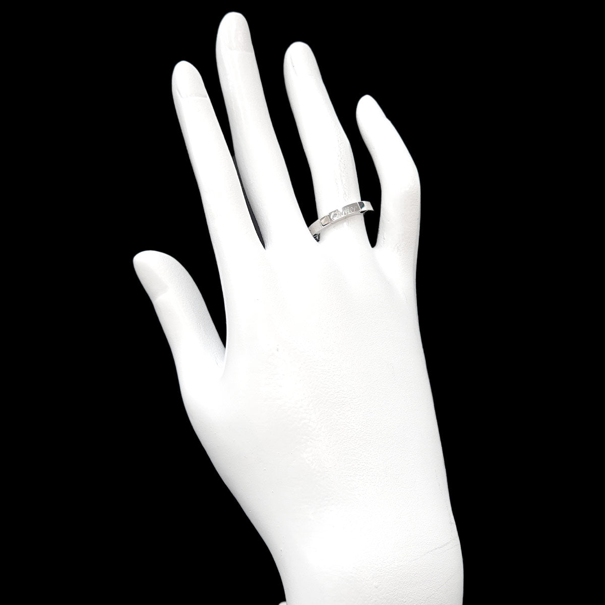 Laniere Ring 18K White Gold 750 Size52 5.75-6(US)