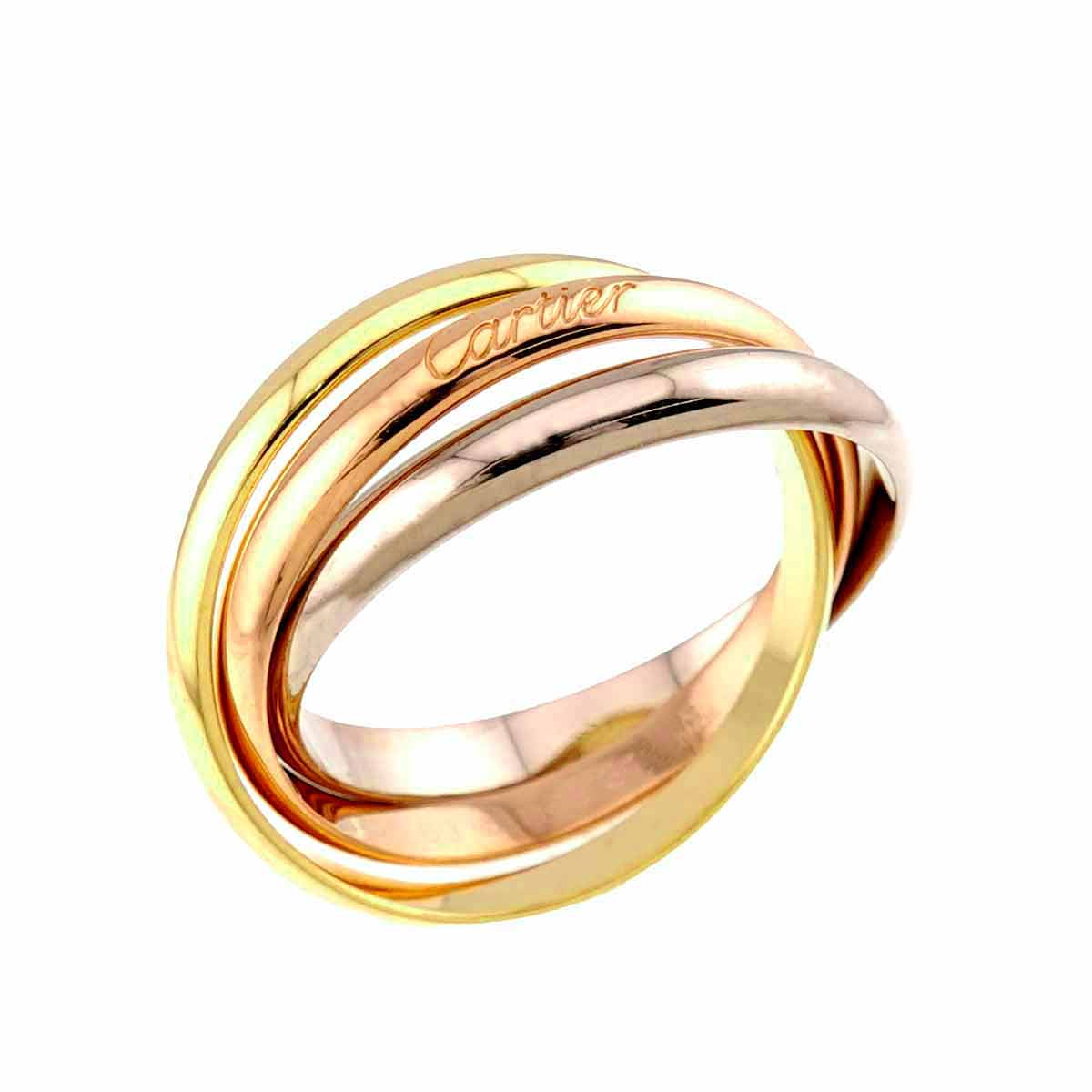 Trinity MM Ring 18K YG WG PG 750 Size69 12-12.25(US)