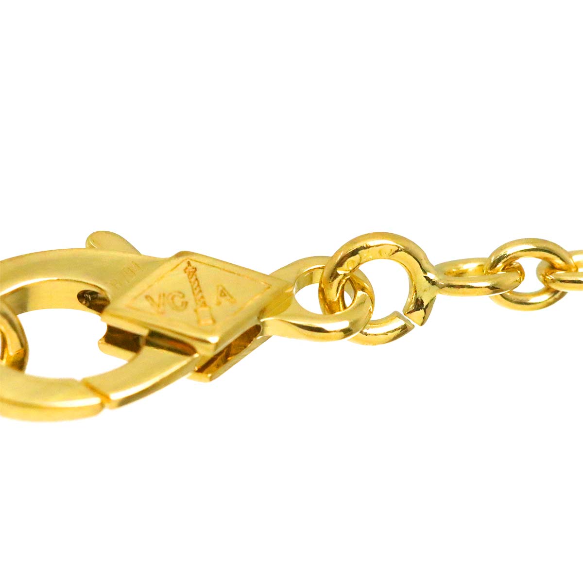 Pure Alhambra MOP Necklace 18K Yellow Gold 750
