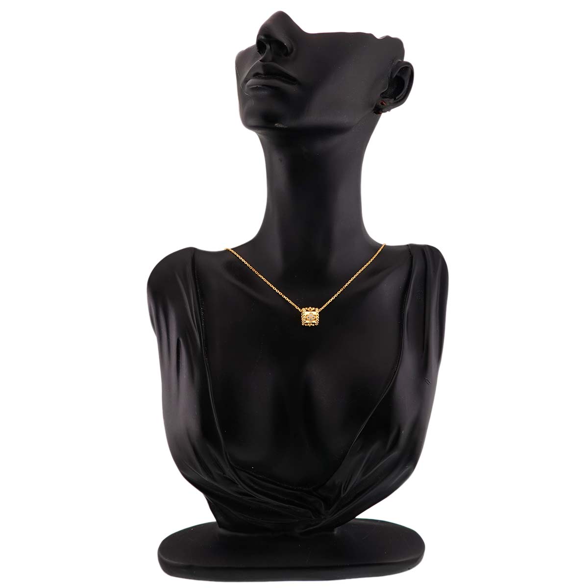 Perlee clover Diamond Necklace 18K YG 750