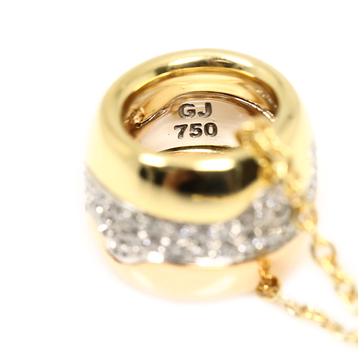 Fusion Diamond Necklace 18K YG WG PG 750