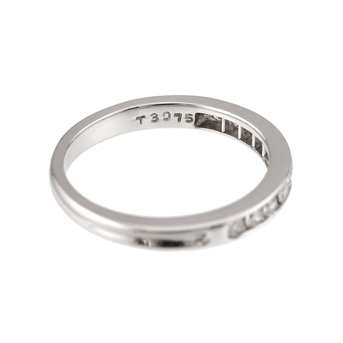 Half Diamond Ring Pt Platinum Size4-4.5(US)
