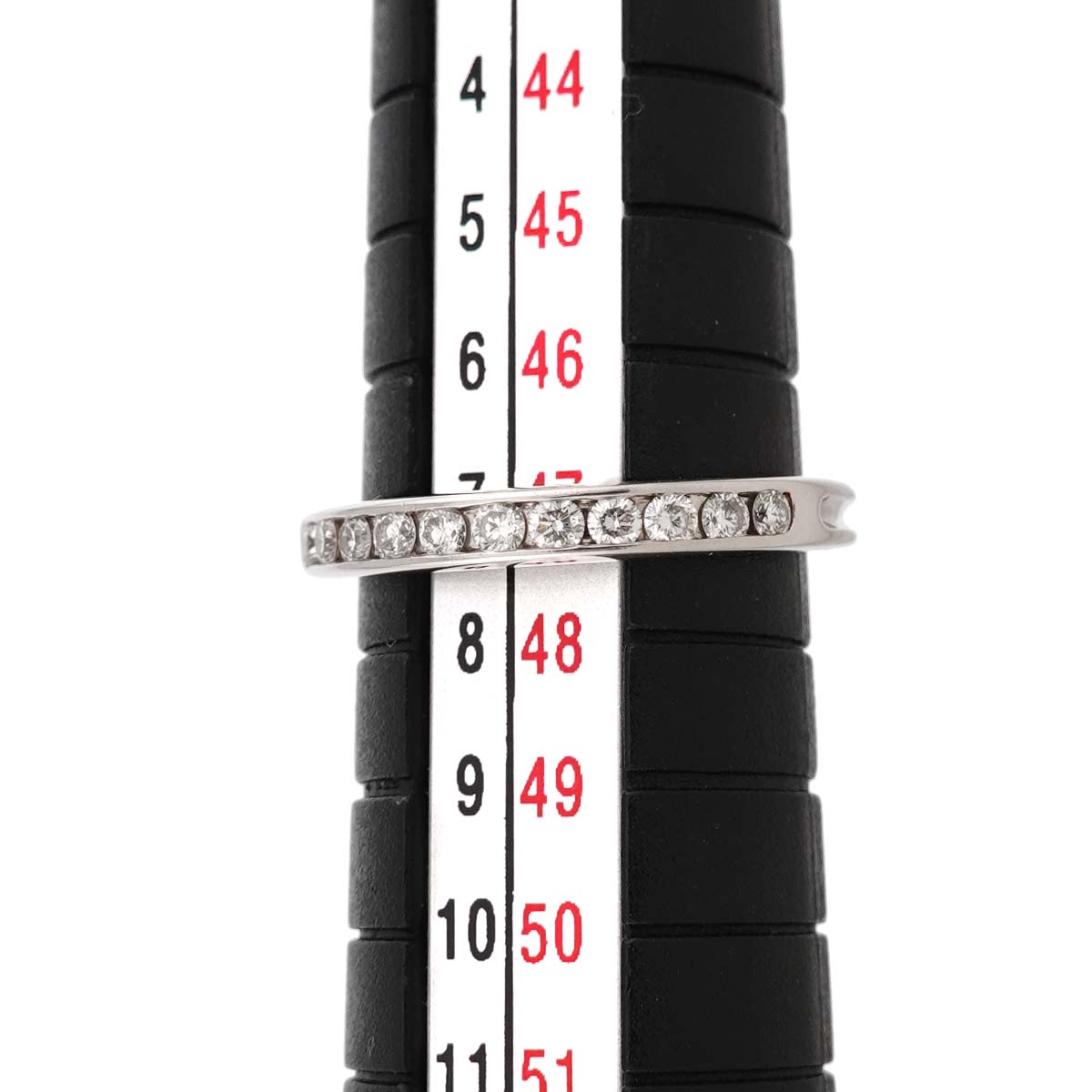 Half Diamond Ring Pt Platinum Size4-4.5(US)