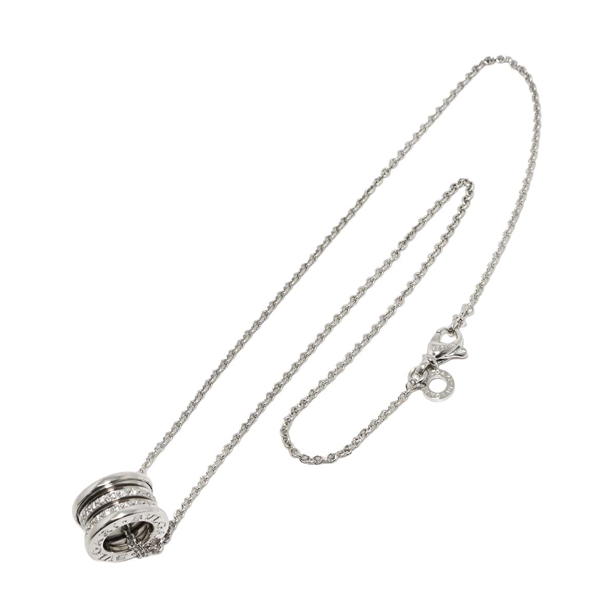 B-ZERO1 Diamond Necklace 18K WG White Gold 750