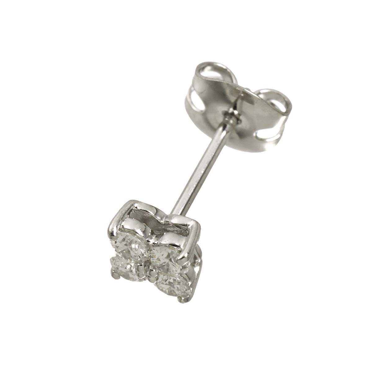 Diamond 0.21ct Earring Pierced Pt One Piece only