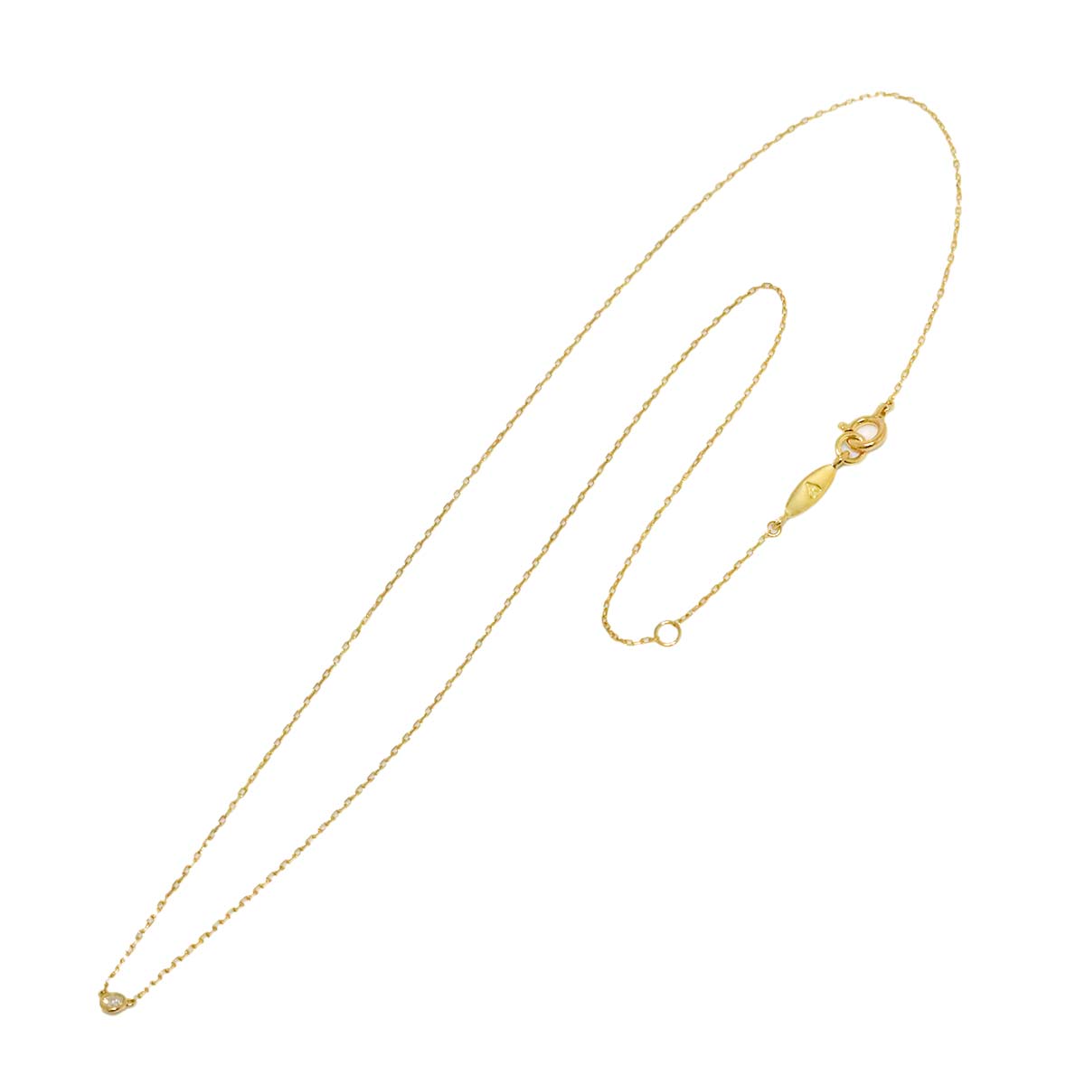 Diamond 0.06ct Necklace 18K Yellow Gold 750
