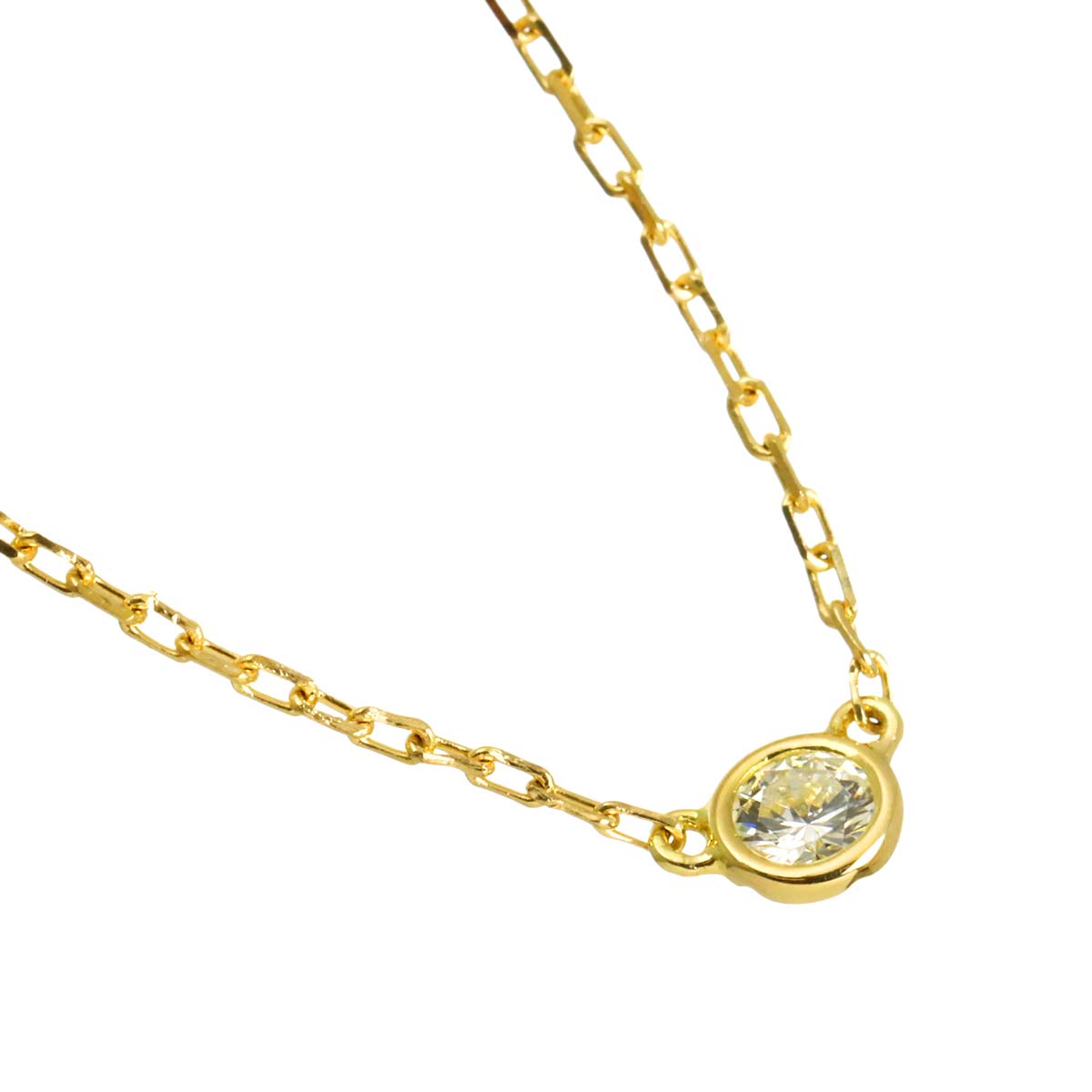 Diamond 0.06ct Necklace 18K Yellow Gold 750