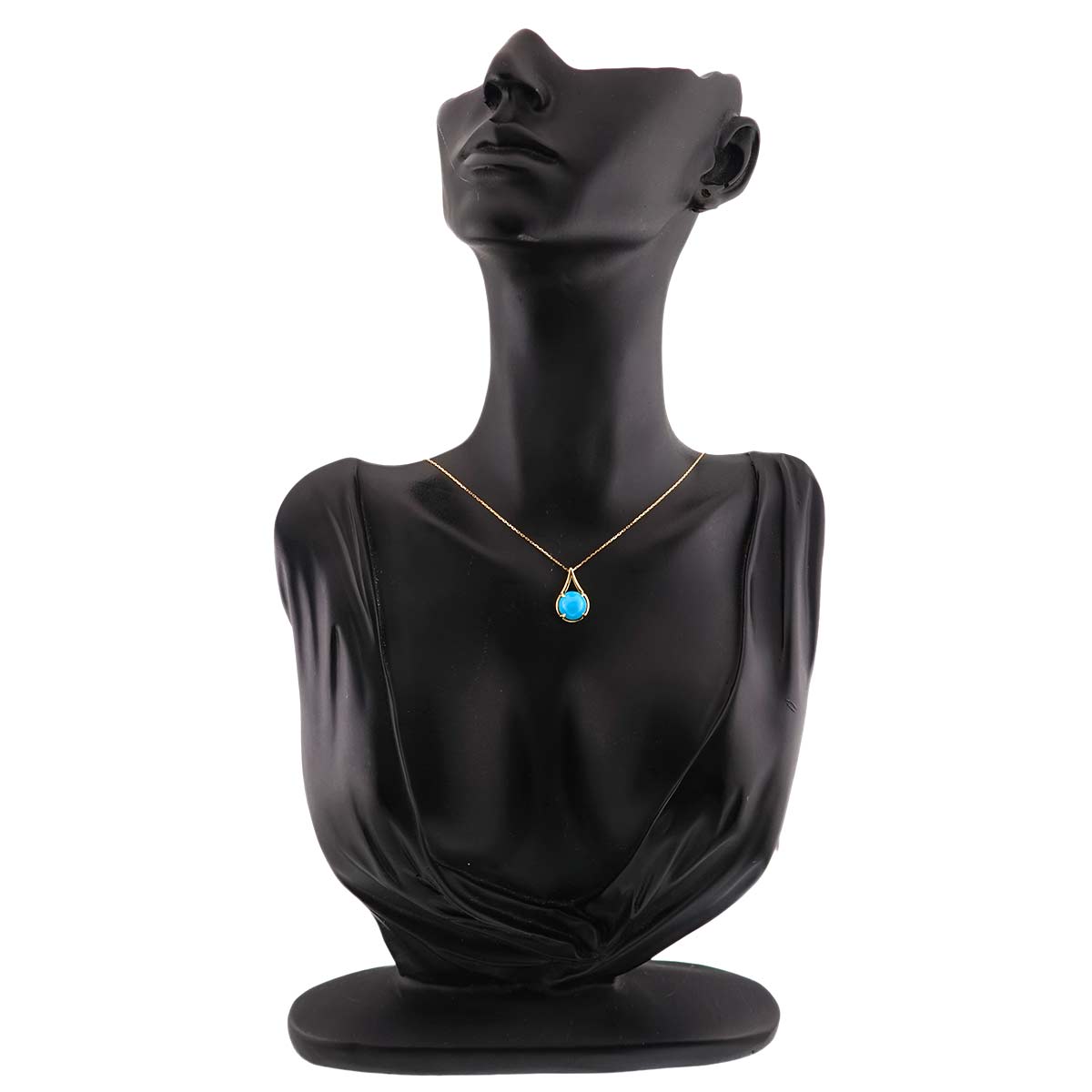 Turquoise Necklace 18K Yellow Gold 750