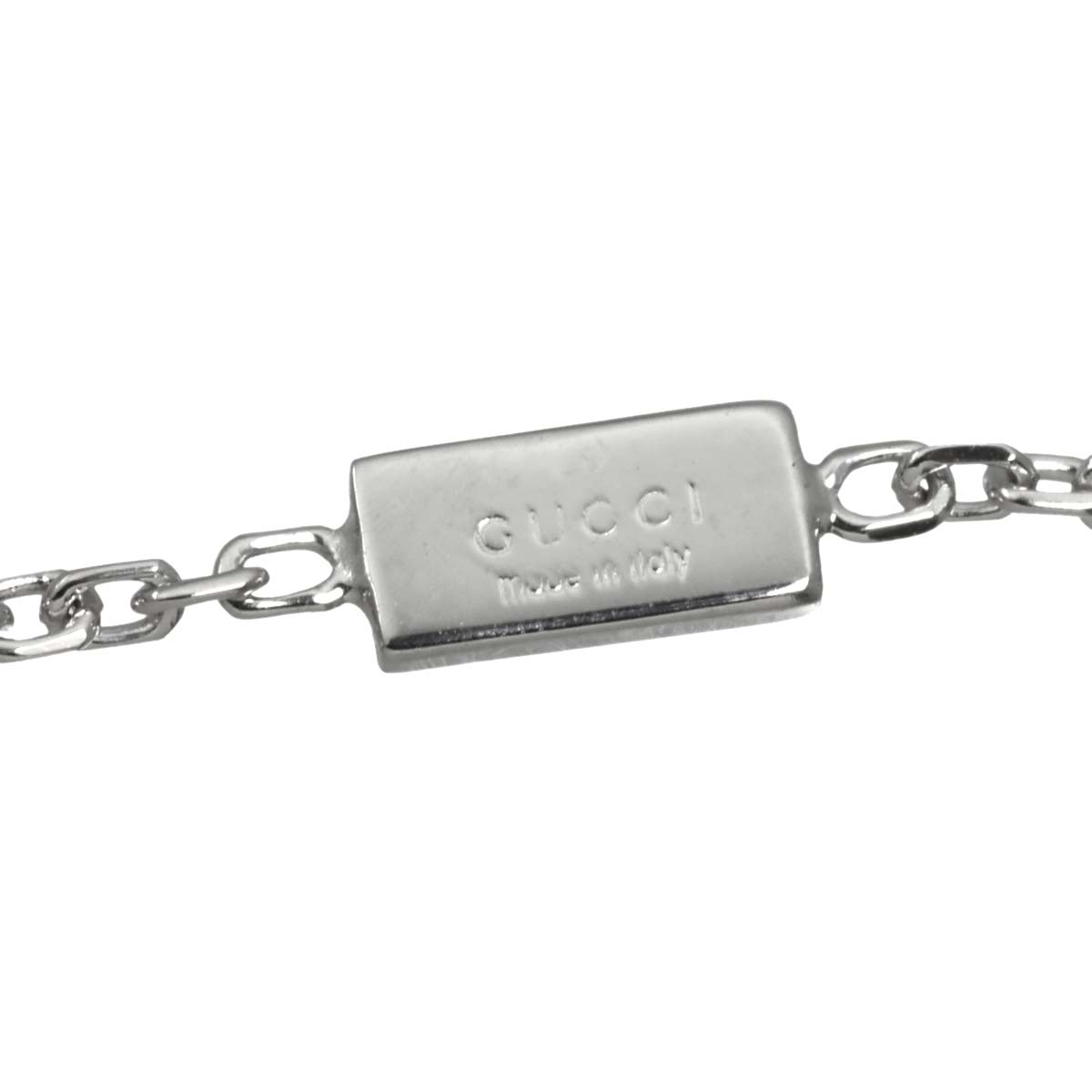 Separate Cross Necklace 18K White Gold 750