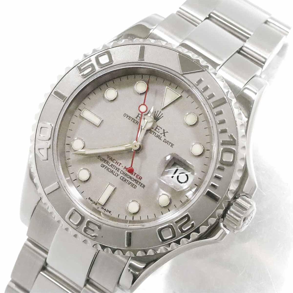 Yacht Master Rolesium 16622 Serial D Date PT Silver Dial