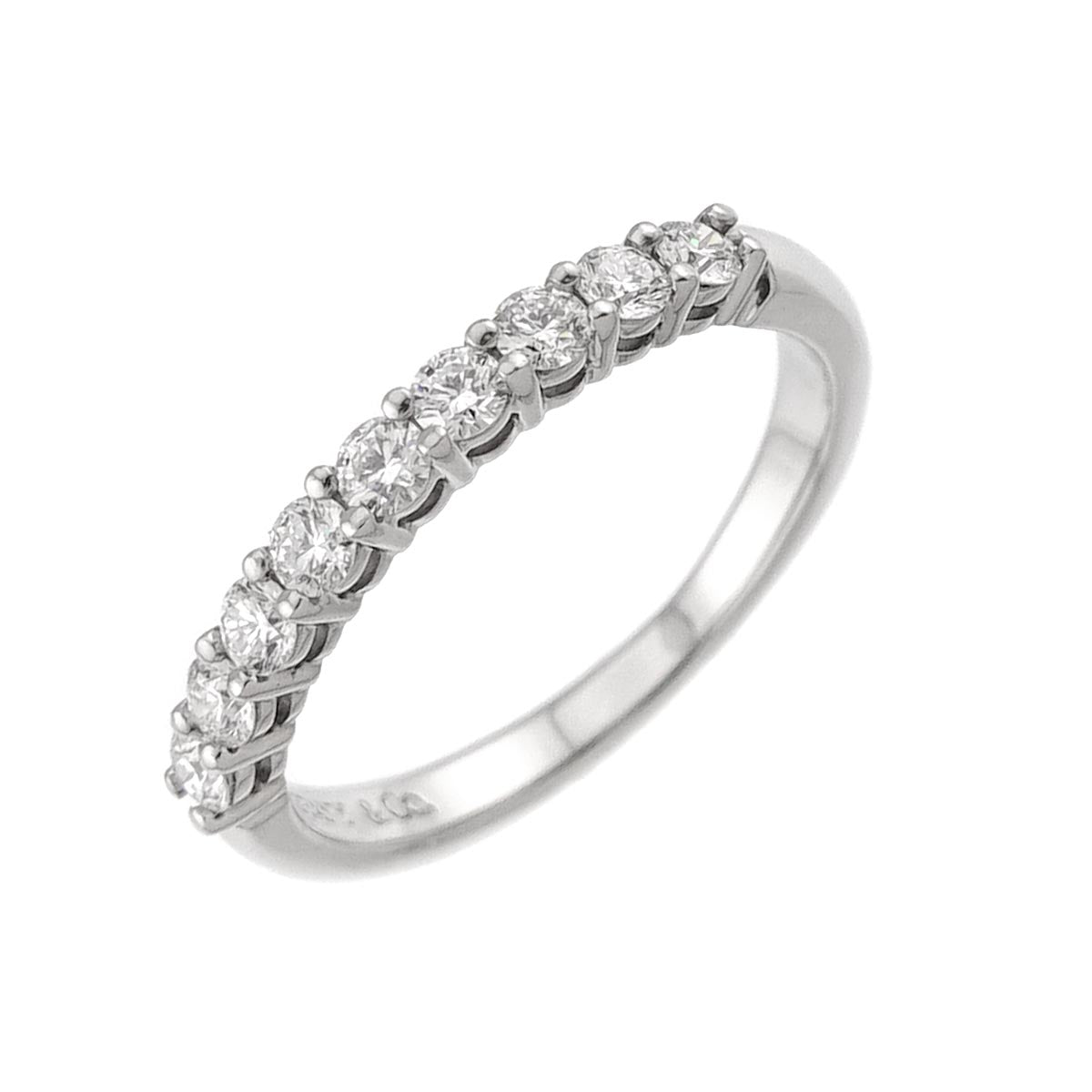 Forever Half Diamond Ring Platinum size4-4.5(US)