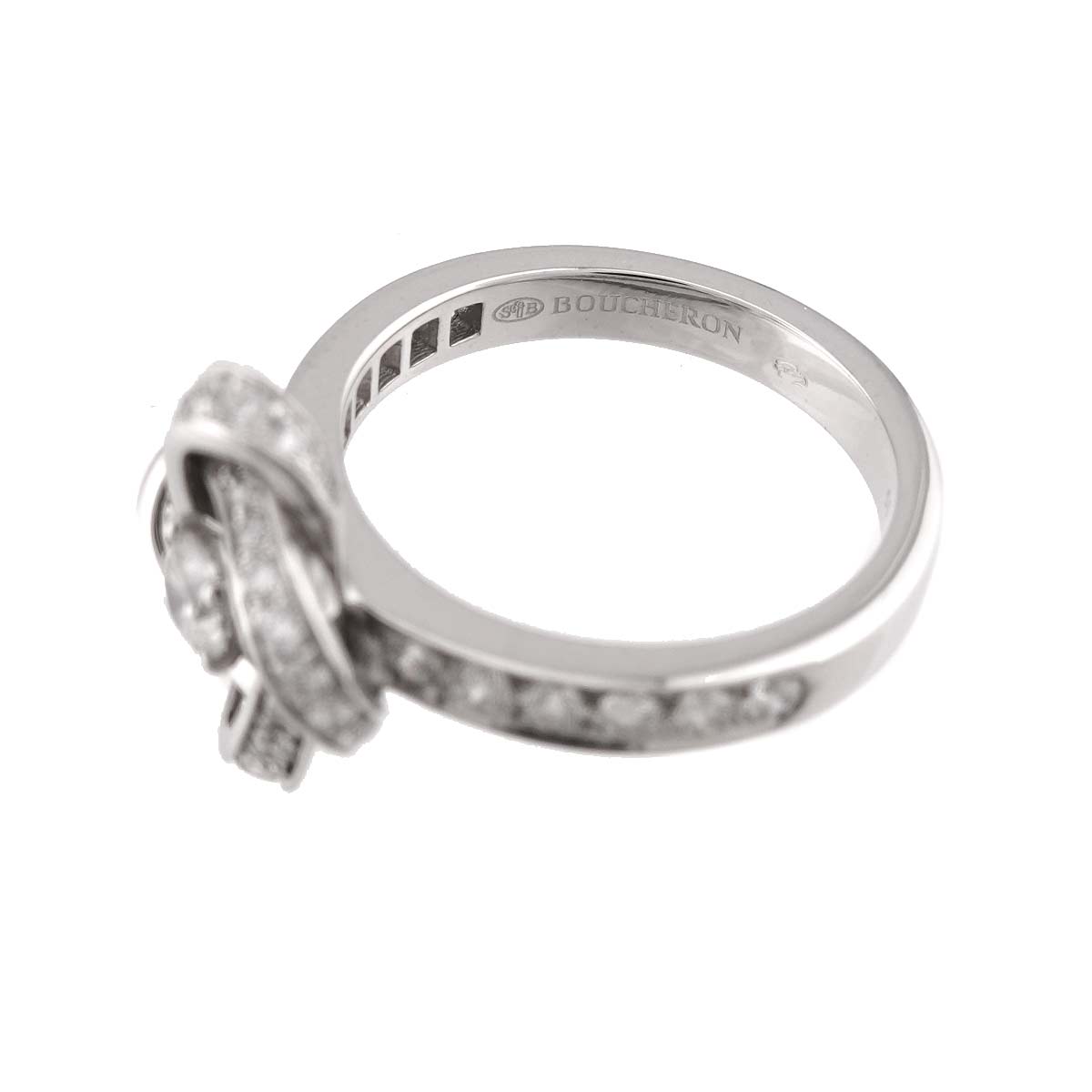 Diamond Ring 18K WG 750 Size51 5.5-5.75(US)