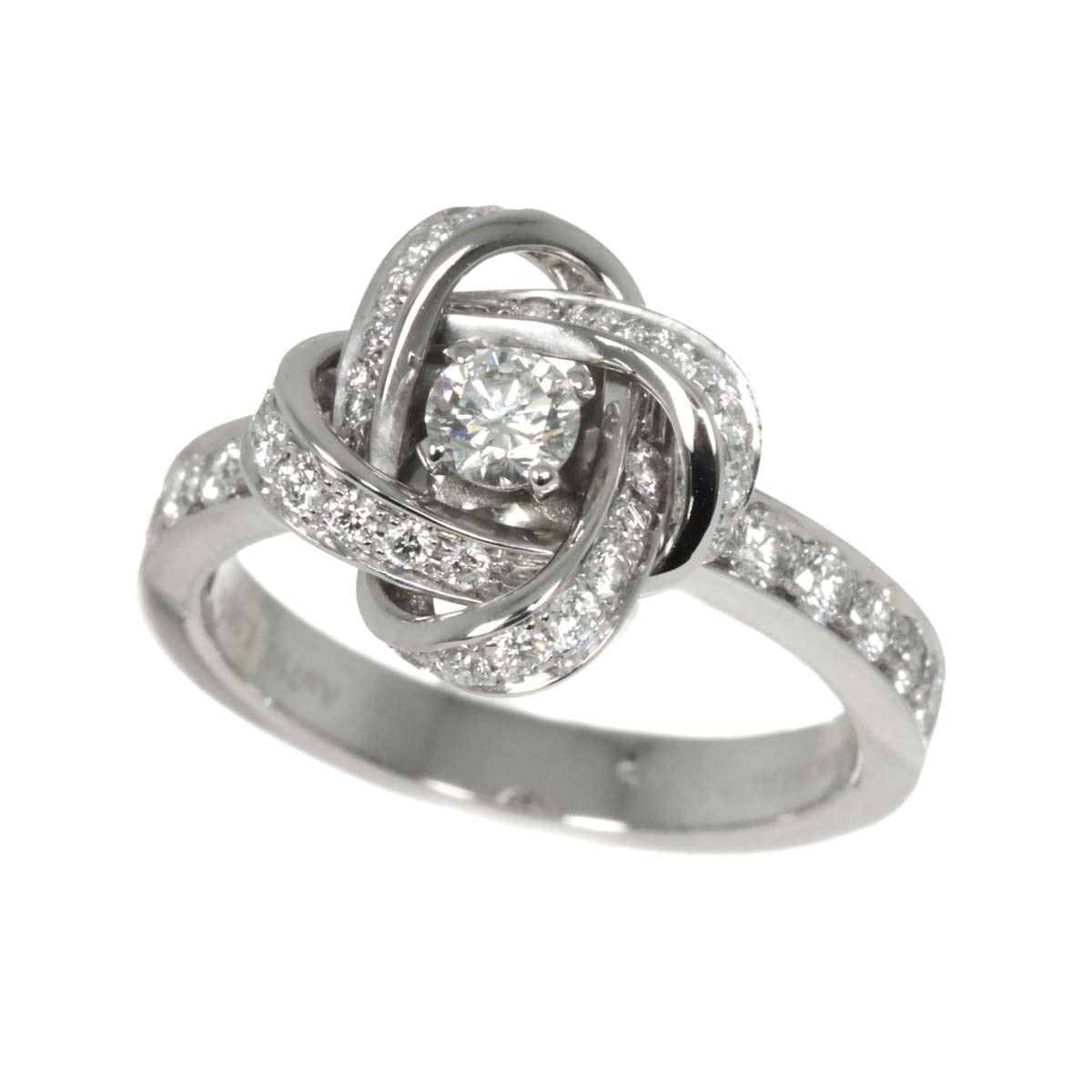 Diamond Ring 18K WG 750 Size51 5.5-5.75(US)
