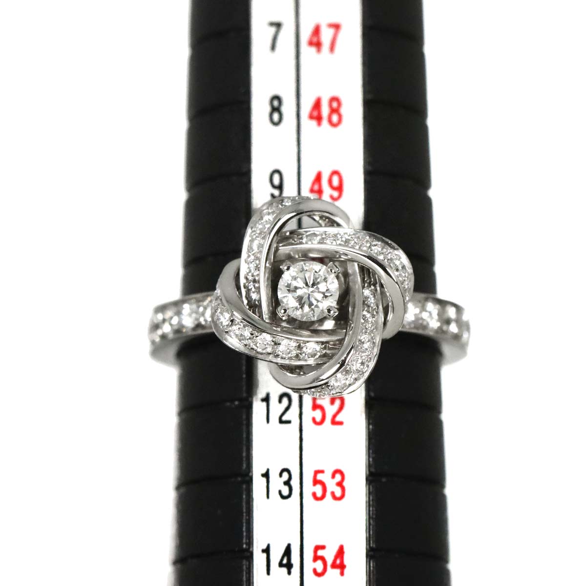 Diamond Ring 18K WG 750 Size51 5.5-5.75(US)