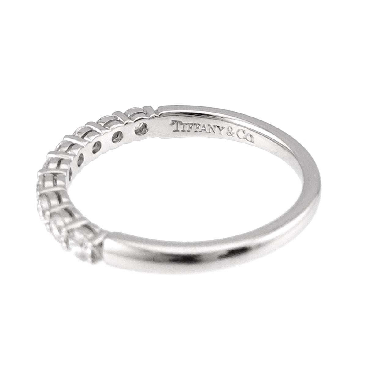 Half Diamond Ring Platinum size4.75-5(US)