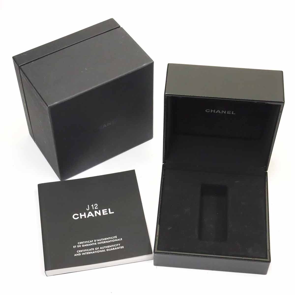 J12 Chronograph H2419 9P Diamond Date Black Dial Mens Watch