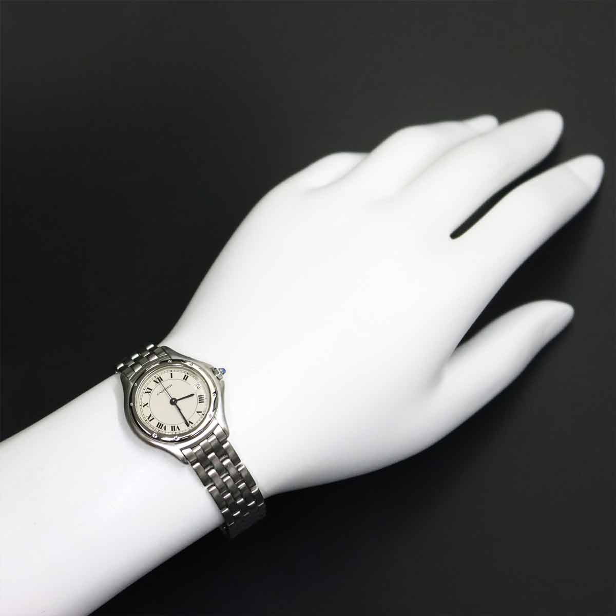 panthere cougar SM W35001F5 Date Quartz Cream Dial Ladies
