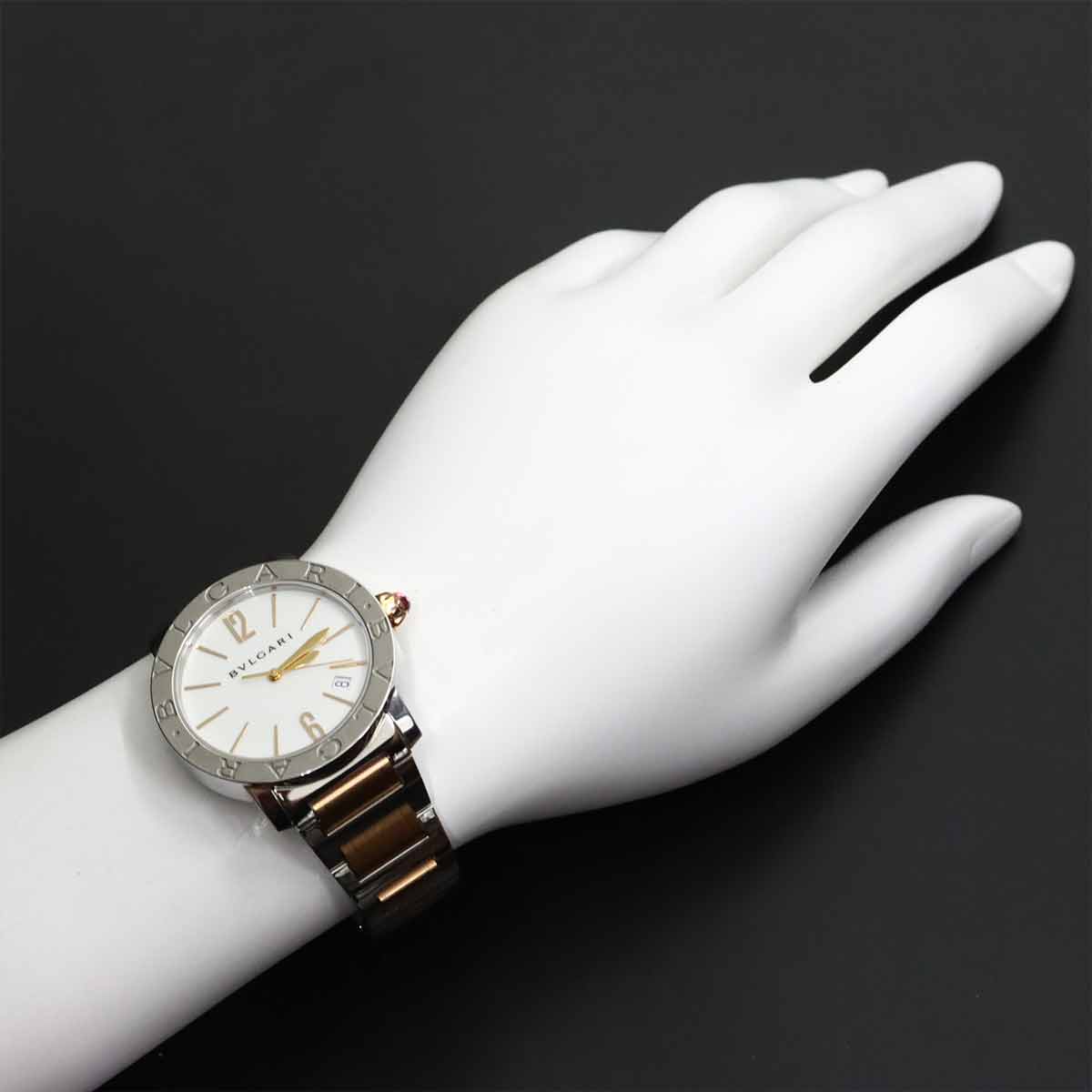 BVLGARIBVLGARI BBL37S Combination White Dial 750 Pink Gold