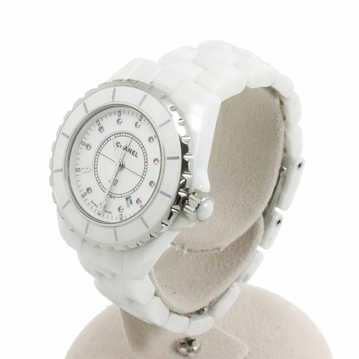 J12 H2054 33mm Limited Ginza 11P Pink Sapphire White Dial