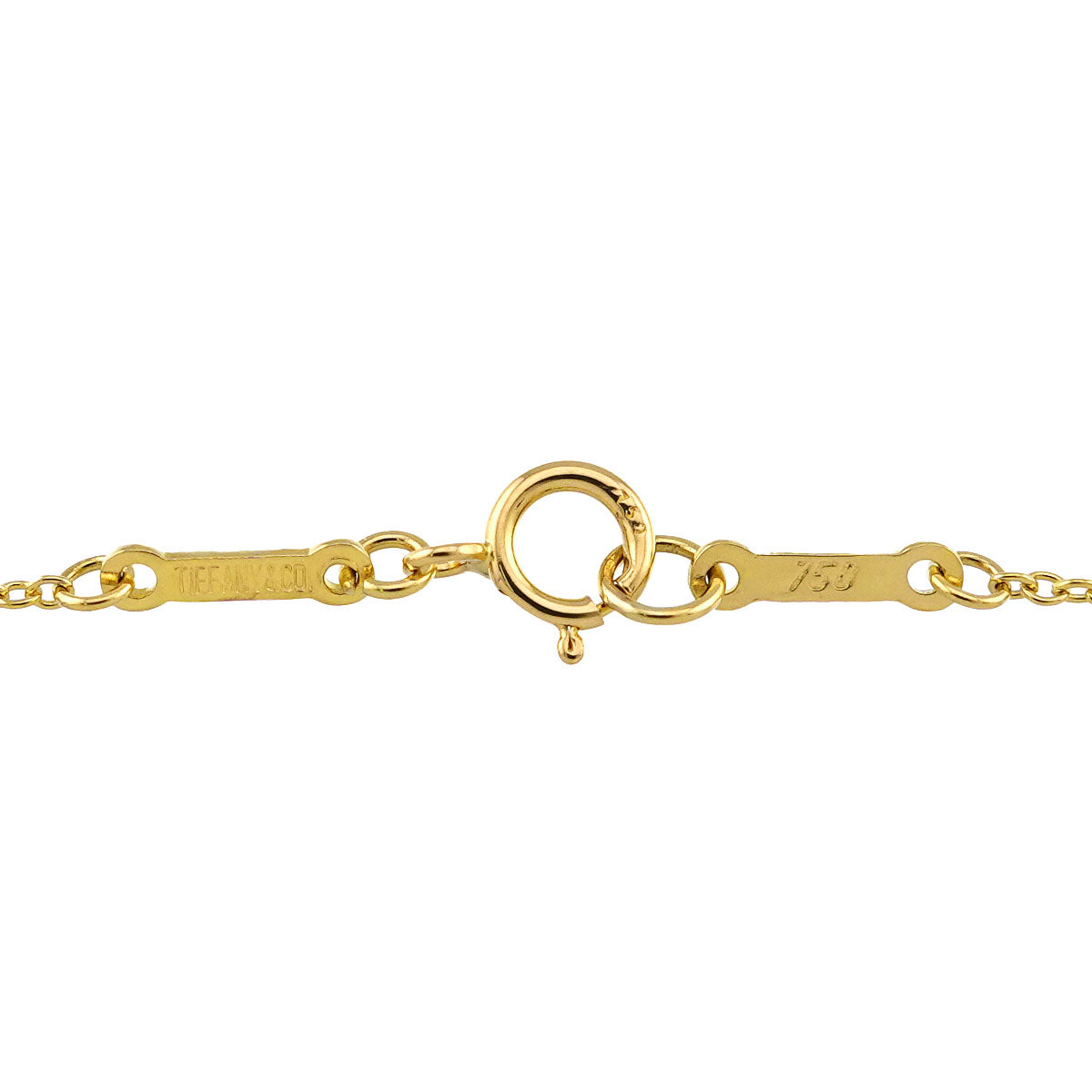 Open Heart Necklace 18K Yellow Gold 750