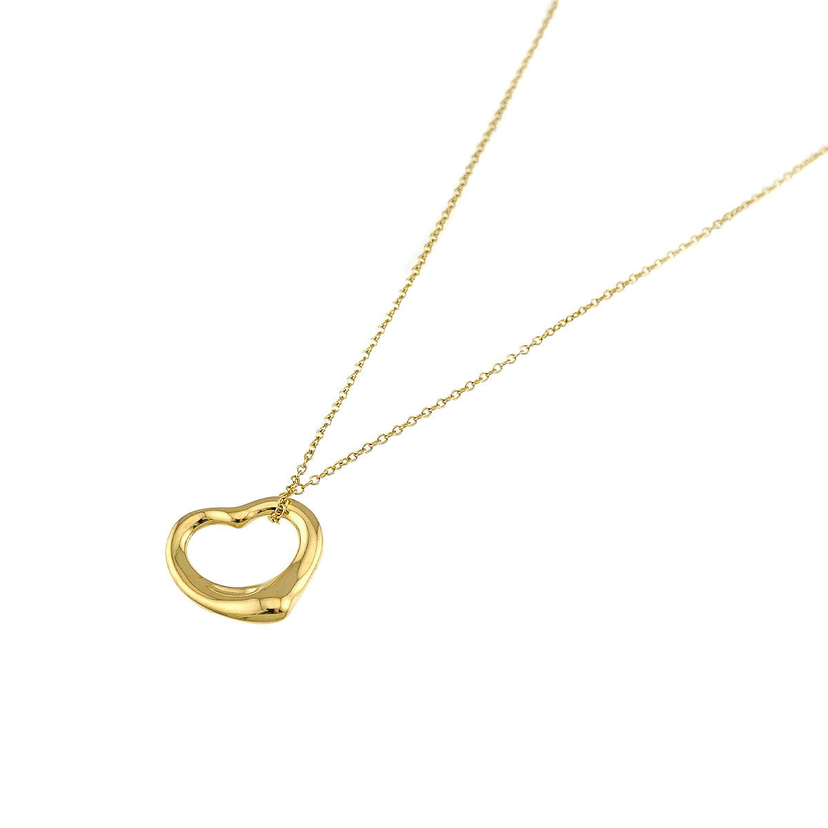 Open Heart Necklace 18K Yellow Gold 750