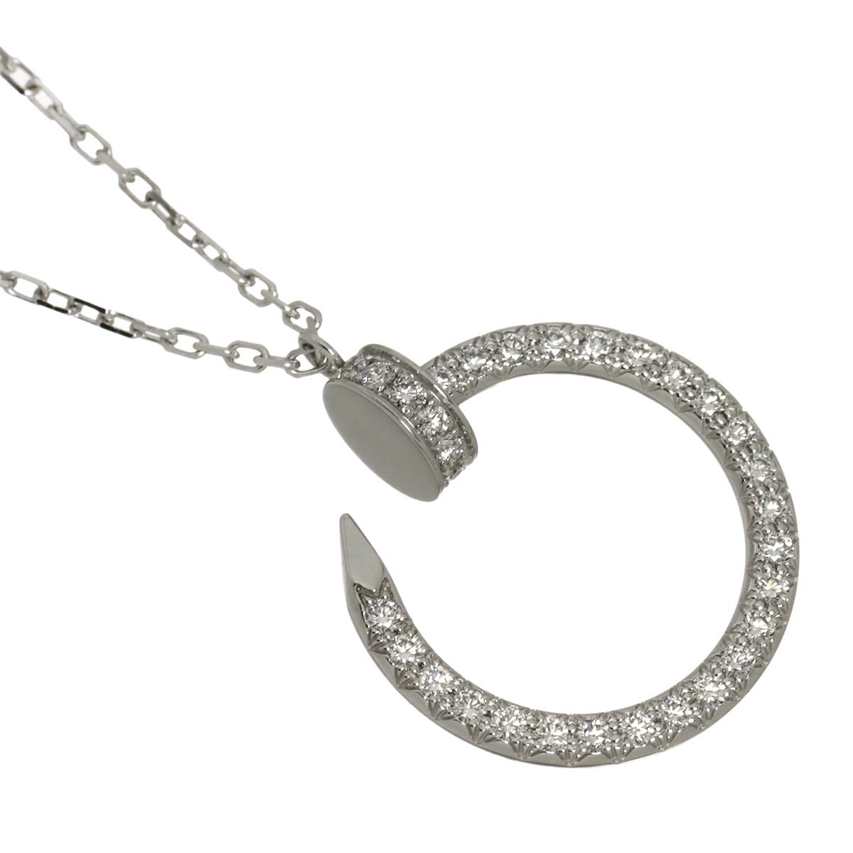 Juste Un Clou Diamond Necklace 18K White Gold 750