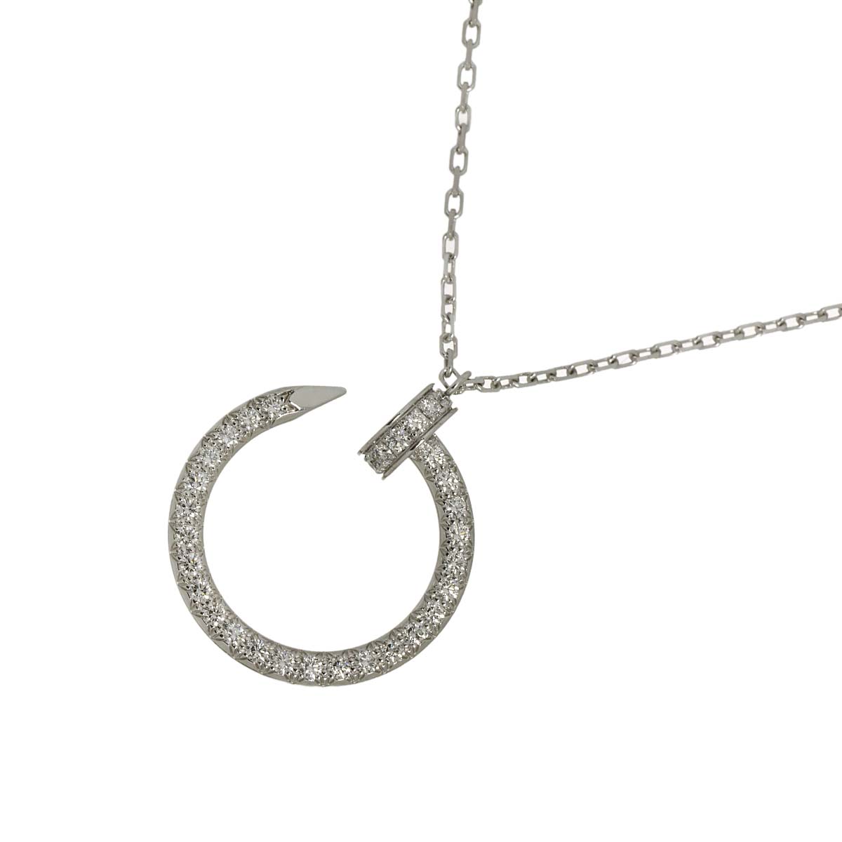 Juste Un Clou Diamond Necklace 18K White Gold 750