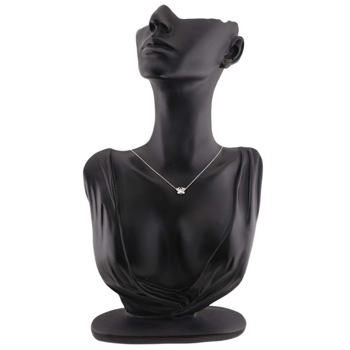 Butterfly Motif Diamond Necklace Platinum