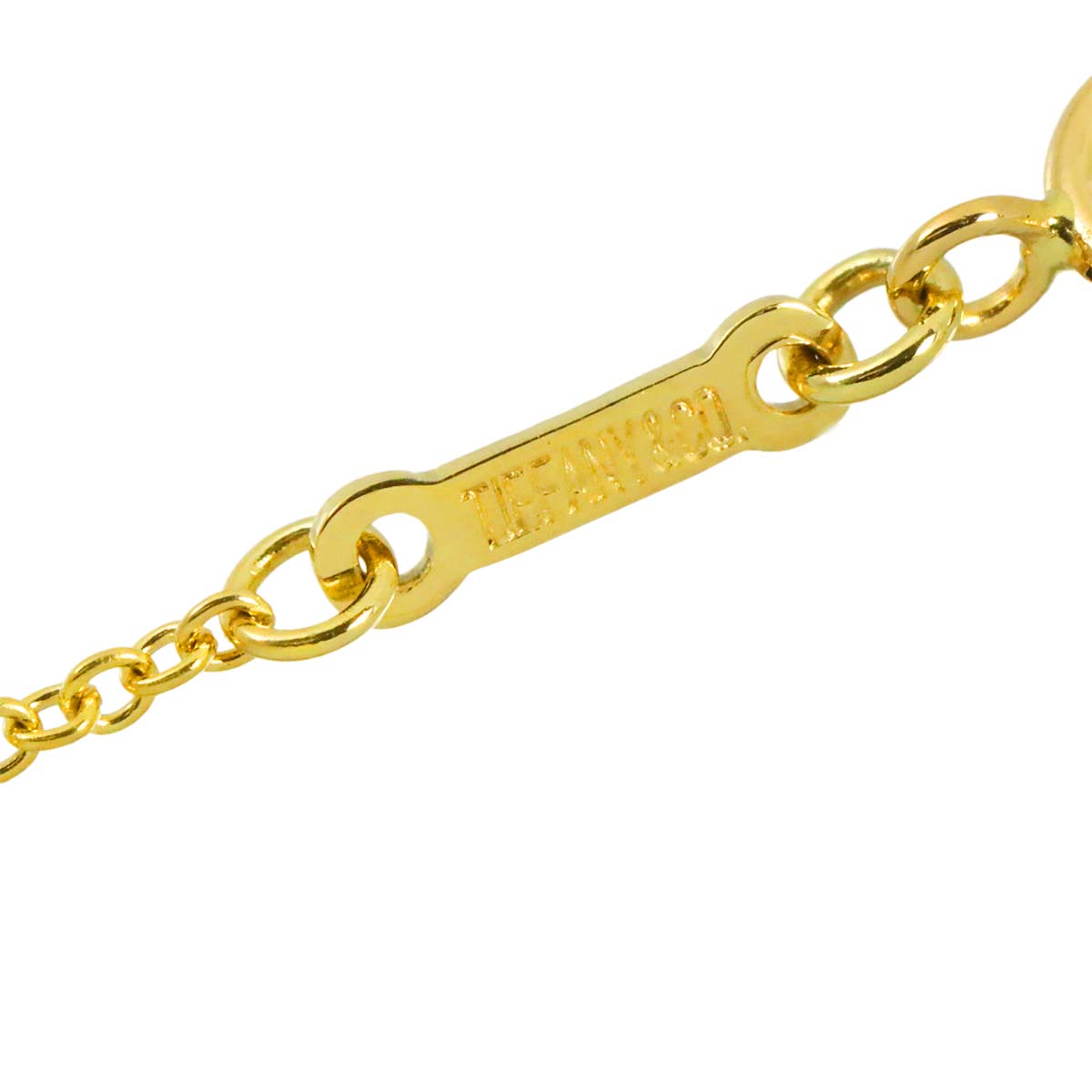 Open Heart Diamond Necklace 18K Yellow Gold 750