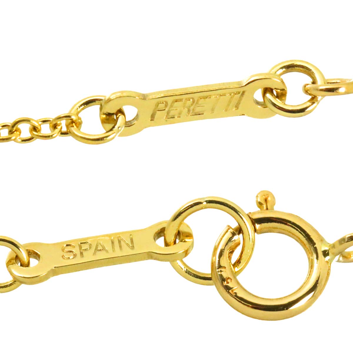 Open Heart Diamond Necklace 18K Yellow Gold 750