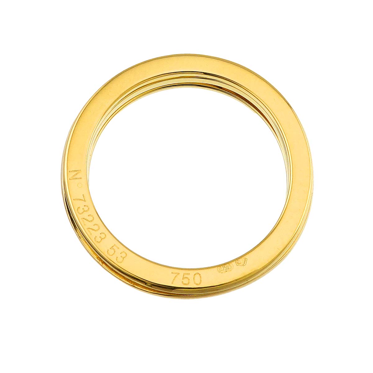 Ring 18K Yellow Gold 750 size53 6.25-6.5(US)