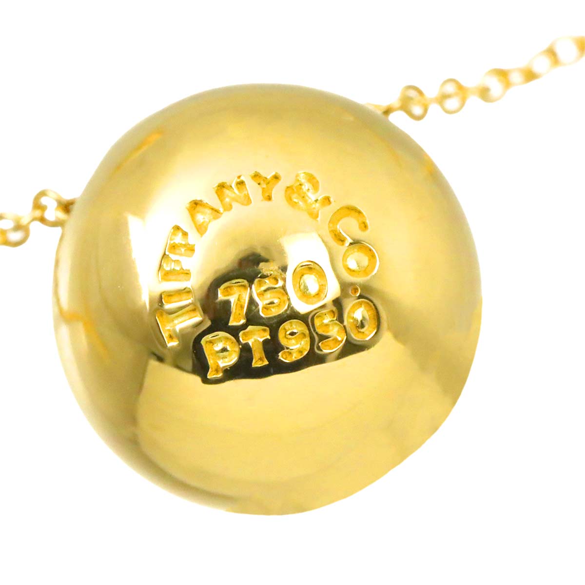 Dots Ball Diamond Necklace 18K Yellow Gold 750 Pt