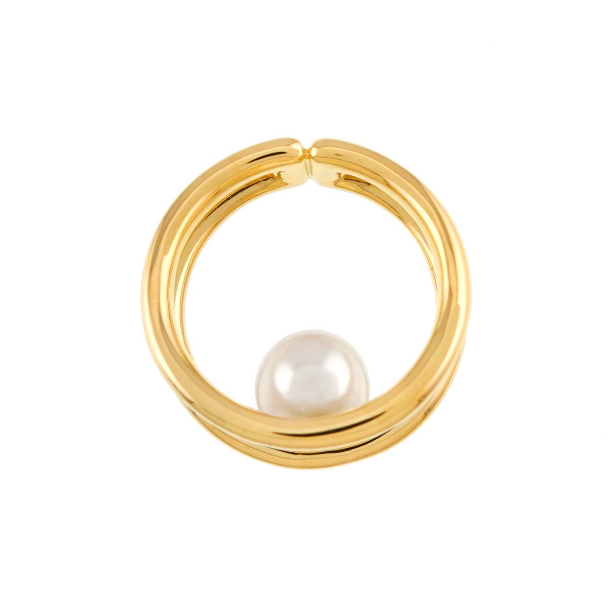 Akoya Pearl 7.3mm Pendant Top 18K YG 750