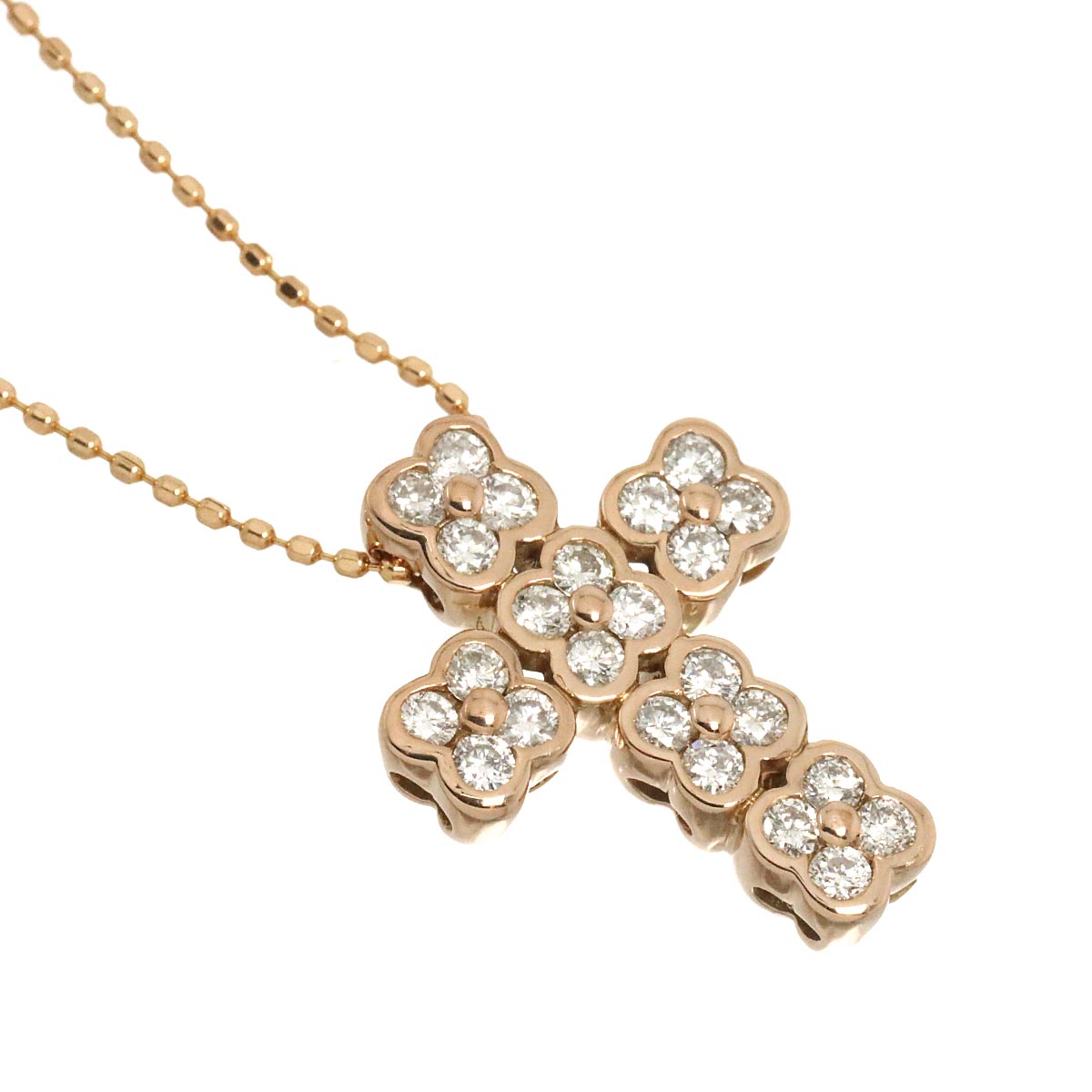 Diamond 0.48ct Necklace 18K Pink Gold 750
