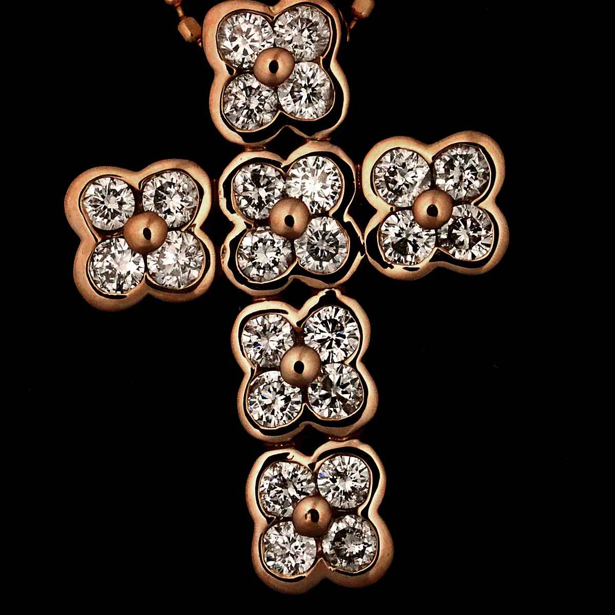 Diamond 0.48ct Necklace 18K Pink Gold 750